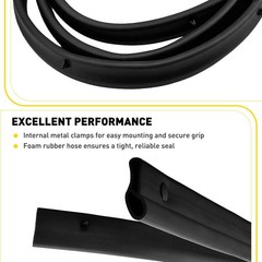 For Honda Civic EG 1992-95 Sedan 4door Rubber Weatherstrip Seal Front Hood 1-10X