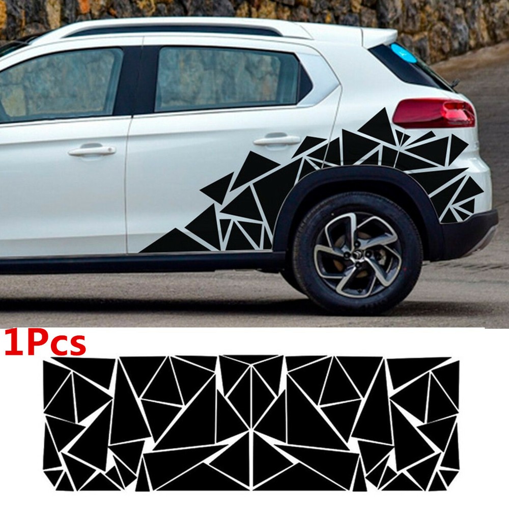 Car Body Sticker Geometric Triangle Graphics Truck Door Decal Decor Waterproof