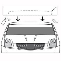 Sun Strip Visor Windshield Banner Premium Vinyl Decal Cast Film 60″X 8″/10″/12″