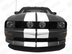 Ford Mustang 2005-2009 Pre-cut Over-The-Top Double Stripes Decals (Choose Color)