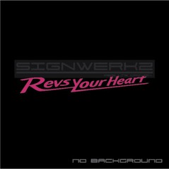 Revs Your Heart Decal sticker Yamaha moto gp YZR-500 YZM-R1 R3 R6 YZF-R1M Pair