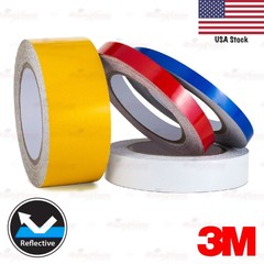 3M REFLECTIVE Self-Adhesive Conspicuity Tape Vinyl Decal Stickers 3/8 9/16 1″ 2″