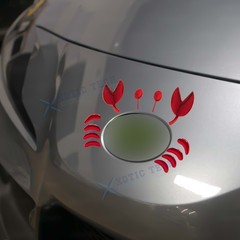 3D Crab Sticker Decal Graphic Wall Laptop Cell Truck for Windows Car Logo Body