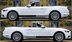 For Ford Mustang GT body panel parts drug race Decal sticker Stripes kit set