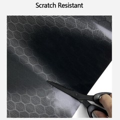 Black Honeycomb Fiber Grid Sticker Vinyl Wrap Film Decal 150cm Car Accessories