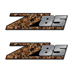 Z85 Blaze Buck Skull Camo Graphic Decals Truck Bed bedside Winter Camouflage A08