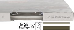 Universal 1/2″ 2-Color Pinstripe 02085222-Canyon Metallic/Champagne Metallic