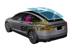 TPU Light Blue Glass Sunroof VLT70% UV99% Block Windshield Sunshade Top Window