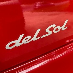 Honda Civic Del Sol DOHC VTEC printed stickers decal set