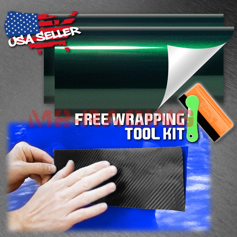 PET Super Gloss Metallic Vinyl Wrap For Chevy Bowtie Emblem Overlay Sheet Decal