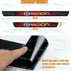 4PCS Carbon Fiber Car Door Scuff Sill Cover Panel Step Protector For SCION NEW