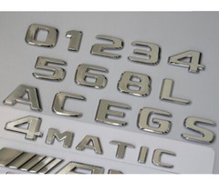 Chrome For Mercedes A170 B170 C270 E270 G270 ML270 CLK270 GLK270 4MATIC Emblems/