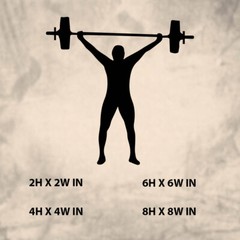 weight lifting bar|Vinyl Sticker |Decal for Window|Laptop|Any smooth surface