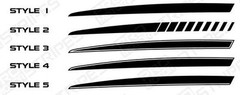 Chevrolet Camaro Rear Quarter Side Accent Stripes Decals 2014 2015 Pro Motor