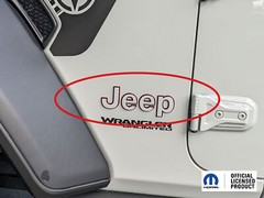 2018-2024 Jeep Wrangler Jl Jlu Fender Emblem Overlay Vinyl Decals Stickers- Pair