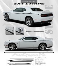 FOR 2011-2023 Dodge Challenger SXT SIDE STRIPE Body Decal Vinyl Graphics