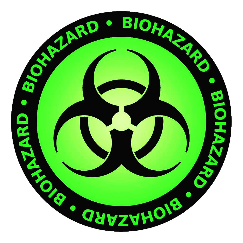 Biohazard Radioactive Waste Symbol Corona Sticker Laptop Skin Bumper Decal #S24