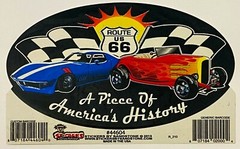 Route 66 Highway Road Marker Piece Americas History Window Bumper Laptop Sticker