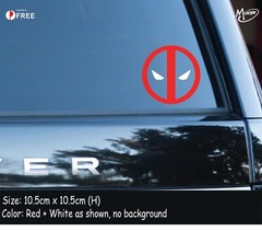 Deadpool Sticker- Reflective/Metallic Color Decal Funny R