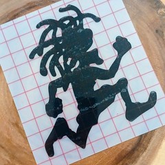 Rasta Running Man Vinyl Decal Jamaican Reggae Inspired Image Car Window Laptop
