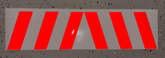 Chevron Reflective Car Decal (1 Left and 1 Right) Various Colors 12″x6″ By SSMG