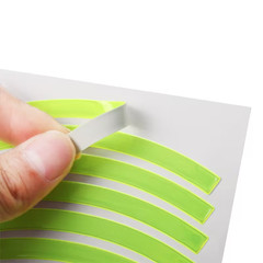 10Pcs Reflective Rim Stripe Tape Wheel Stickers for Motorcycles and Bikes USA