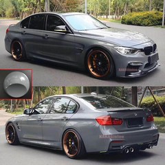 65FT Grey Full SUV Car Wrap Glossy Metallic Chrome Vinyl PVC Sticker Flexible AX