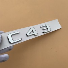 Car Trunk Sticker for Mercedes Benz AMG C43 C63 E43 E63S V12 V8 BITURBO 4MATIC+