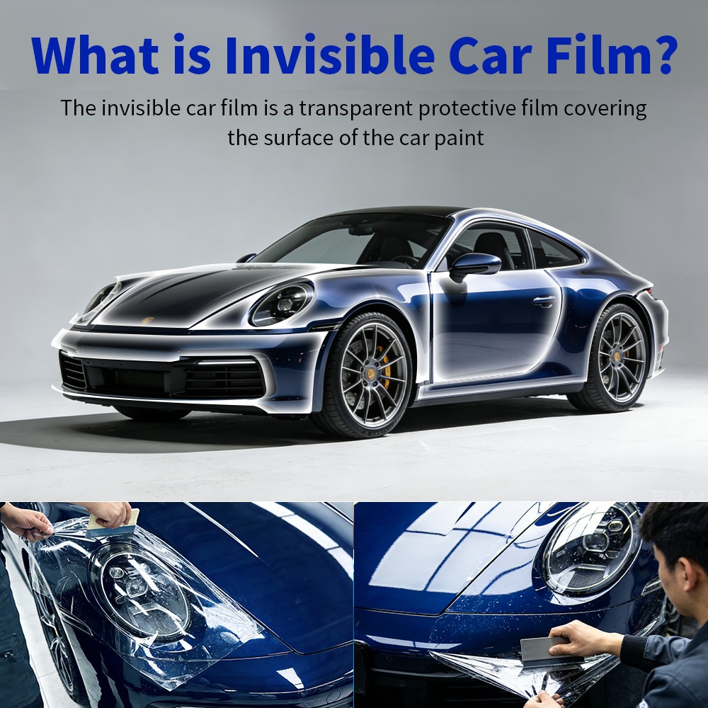 PPF Clear Gloss Paint Protection Film Invisible Scratches Shield 8.5mil Bra USA
