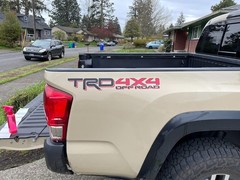 4×4 Off Road Bedside Decals for Pickup Trucks – Matte Decal on Clear Gloss Vi…