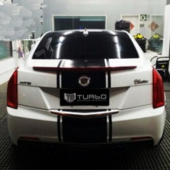 Car Stickers Racing Rally Stripes 17”(w) for ATS L Vinyl Hood Rear Decals ZC938