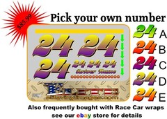 Race car Side wrap Laminated Print Modified super stock Street-38 Veins