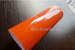 Whole Car Wrap 50FT x 5FT Glossy Vinyl High Gloss Film Sticker Orange Air Free