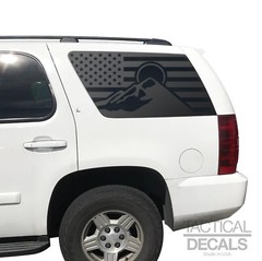USA American Flag w/outdoor mountain Decals for 2007-2014 Chevy Tahoe LS CT3-CX2