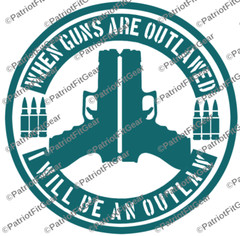 When Guns Are Outlawed,Molon Labe,2A,We The People,Gun Rights,Custom Vinyl Decal