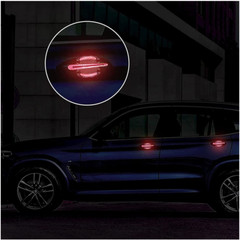 8 Pcs Reflective Car Door Handle Sticker Anti-scratch Guard Warn Decal Strip US