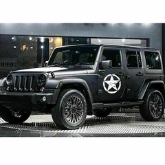 20″ Distressed Military Army Star Sticker Decal for Car Truck SUV Hood Door USA