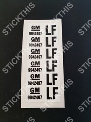 Suit Holden Wire Harness Label – HX Single Headlight Loom, LF 9942497