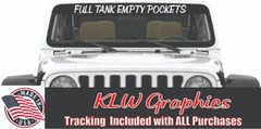 Full Tank Empty Pockets Decal Sticker Turbo Diesel Truck 6.7L 6.6L Car JDM CJ