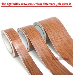 Decors Wood Textured Grain Strips Vinyl Wrap Sticker Furniture Repair No.9723