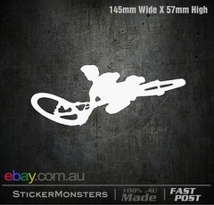Downhill Trail MTB Sticker Decal 139mmH Mountain bike Car Van RockShoX