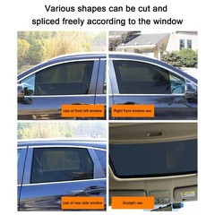 2x Car Side Window Mesh Film Static Sunshade Net Sun Shade Sticker UV Protection