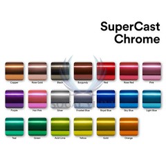 Supercast Chrome Rose Gold Car Vinyl Wrap Decal Sticker Air Release Bubble Free