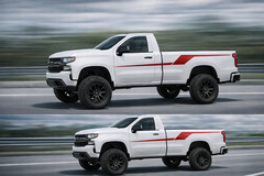 Sport Design Side Stripes Compatible With Chevy Silverado Premium Vinyl