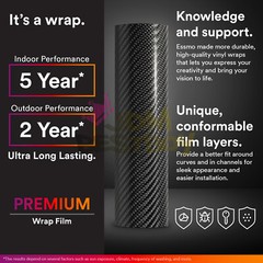 4D Carbon Fiber Black Glossy Vinyl Wrap Decal Sheet Bubble Free Sheet Film DIY