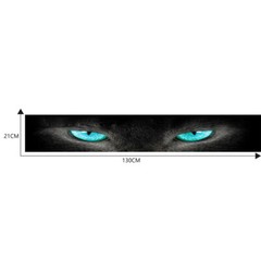 Car Window Sticker 3D Blue Eye Decals For Front Windshield Decor Waterproof