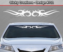 Design #133 TRIBAL SCROLL Windshield Decal Window Sticker Vinyl Banner Graphic