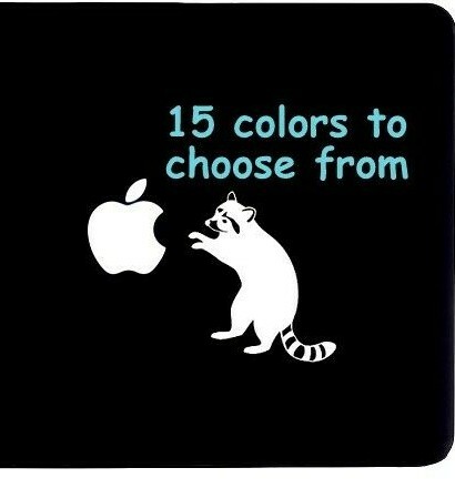 8 Sizes Raccoon Car Window Decal Sticker Macbook Laptop iPad Phone Tablet Gift