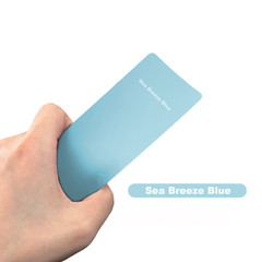 5FTx50FT PET Crystal Sea Breeze Blue Vinyl Wrap Self-Adhesive Air Release