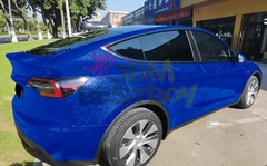 Sparkle Royal Blue Gloss Glitter Auto Car Vinyl Wrap Sticker Decal Sheet Film